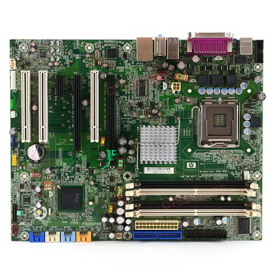 Carte Mère HP 442031-001 / 412410-003 D'occasion - Pour Socket 775, Testée Fonctionnelle